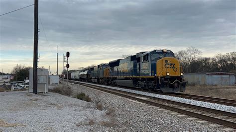 Fresh Festive CSX SD70MACe 4736 Leads Manifest M648 19 On 12 20 23