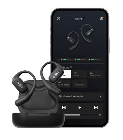 Buy The Shokz Openfit Open Ear True Wireless Headphones Black Ultra T910 St Bk Online