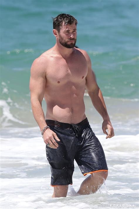 Chris Hemsworth Best Celebrity Shirtless Pictures 2017 Popsugar Celebrity Photo 36