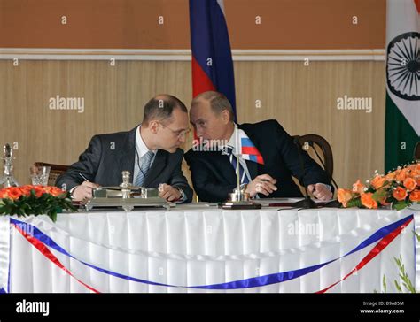 Russian President Vladimir Putin right and Sergei Kirienko Russian ...