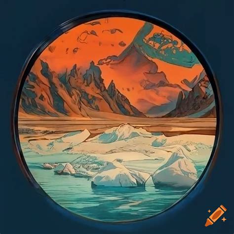 Arctic Travel Poster Inspired By Zatoichi And Various Artists Styles On