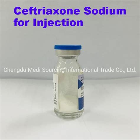 Ceftriaxone Sodium For Injection 1 0g GMP Manufacturer China