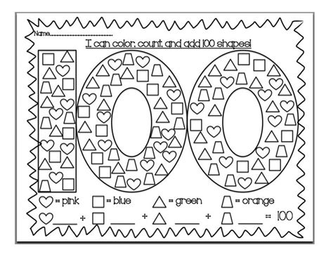 100th Day Of School Coloring Pages Printable Kids Super Day Regarding