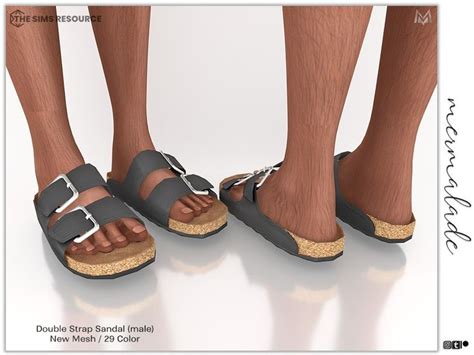 Mermaladesimtr S Double Strap Sandal S Male In Sims Cc