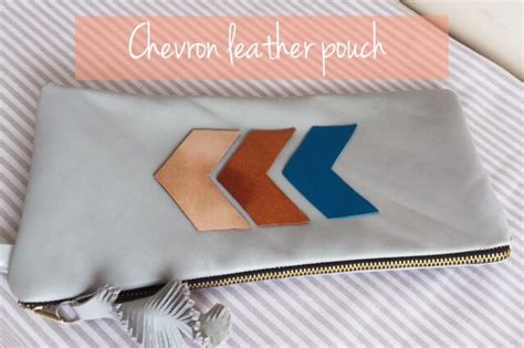 DIY Chevron Leather Pouch Petit Bout De Chou