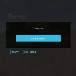 Editable Text Signs Script Prefab V Fs Mod Farming Simulator