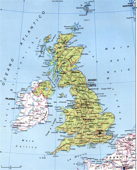 Geografia Regno Unito Di Gran Bretagna E Irlanda Del Nord