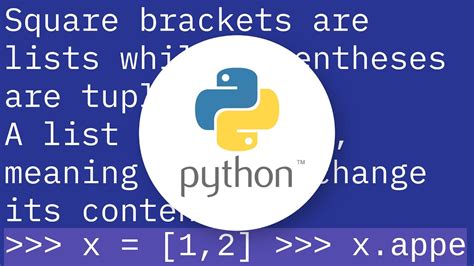 Whats The Difference Between Lists Enclosed By Square Brackets And