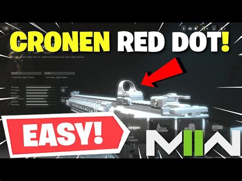 How To Get Cronen Mini Red Dot Attachment In Modern Warfare