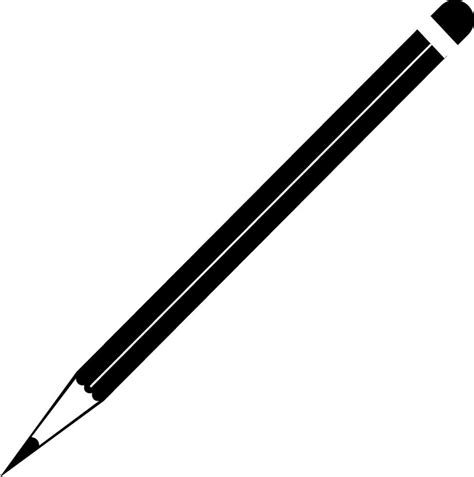 Isolated Black And White Pencil 25041900 Vector Art At Vecteezy