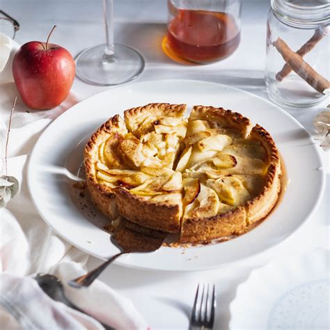 French Apple Tart Recipe With Luscious Pastry Cream A Taste Of