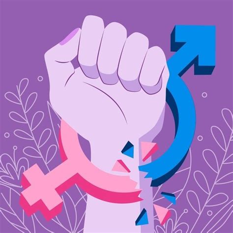 Free Vector Break Gender Norms Illustration With Fist Gender