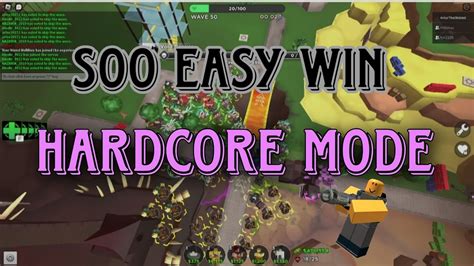 Easy Triumph Hardcore Mode Trio Tower Defense Simulator Youtube