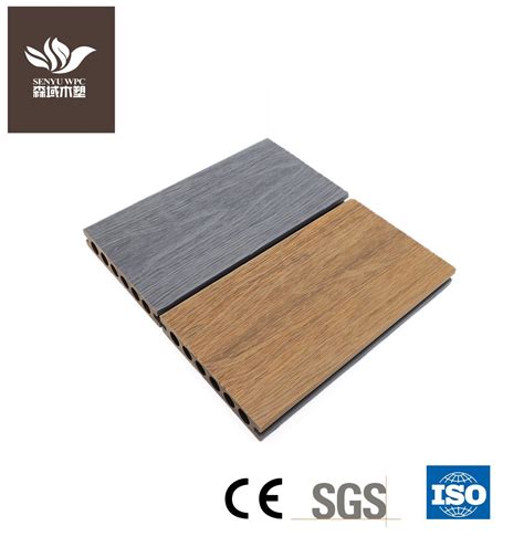 Wpc Manufacturer Decking Double Color Engineered Wood Plastic Composite Flooring China Wpc