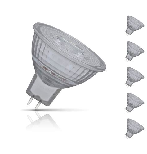 Crompton Lamps Led Mr16 Bulbs 5w Gu5 3 12v 5 Pack Cool White 35w Eqv