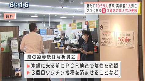 沖縄 新型コロナ新たに1058人感染 高齢者1人死亡 Qab News Headline