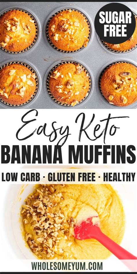 Low Carb Keto Banana Muffins Recipe Low Carb Banana Muffins Banana