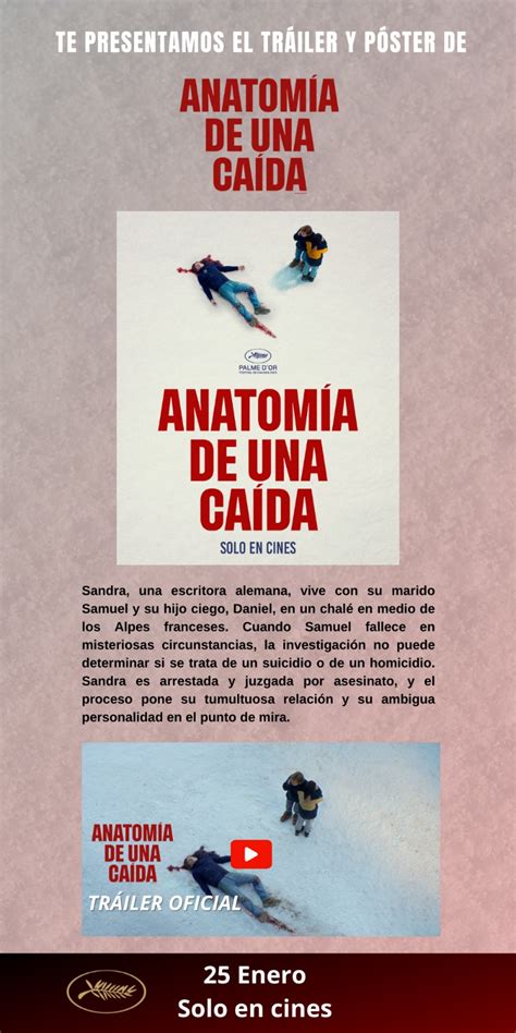 Te Presentamos El P Ster Y Tr Iler Oficial De Anatom A De Una Ca Da