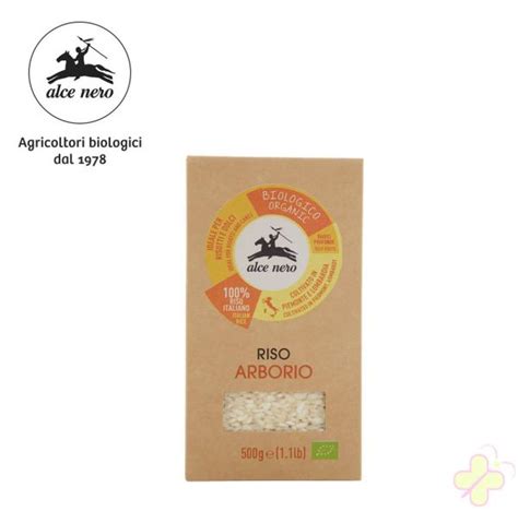 ALCE NERO RISO ARBORIO 500 Gr Farmasanitaria Dolce Infanzia Aversa