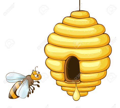 Cartoon Bee Hive Clipart Free Download On Clipartmag