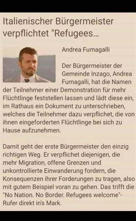 Italienischer Bürgermeister verpflichtet Refugees Andrea Fumagalli