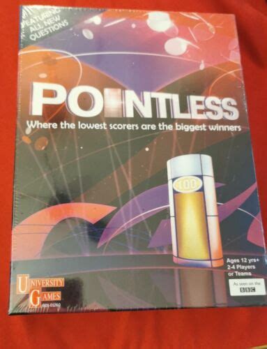 Pointless Bbc Tv Quiz Show Board Game Tie In University Games