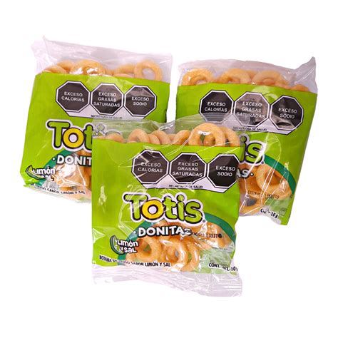 Totis Mini Dona Limón 25pz Totis Dulcerías Y Abarroteras Vázquez