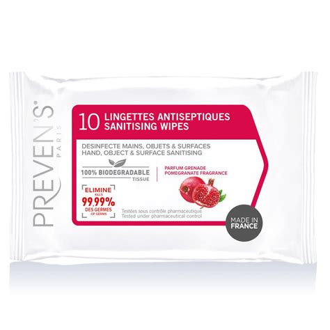 Preven S Lingettes Antiseptiques Parfum Grenade Pc S Redcare