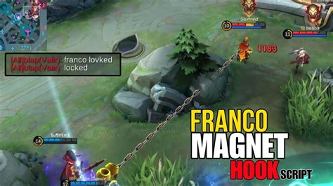 FRANCO MAGNET HOOK WITH AUTO AIM HOOK SCRIPT FRANCO DAMAGE BUILD ONE