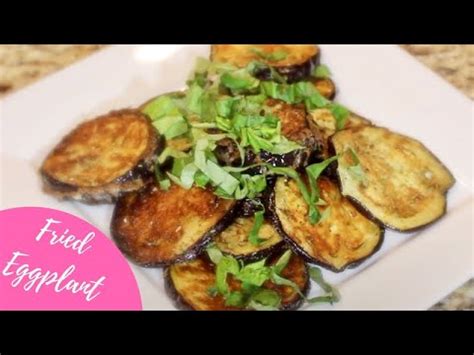 HOW TO MAKE FRIED EGGPLANT EASY VEGETARIAN RECIPE YouTube