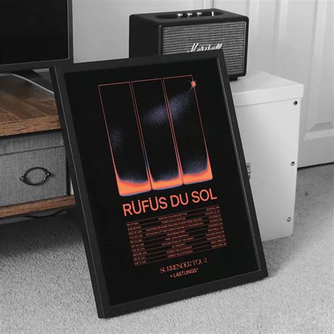 Rfs Du Sol Surrender Tour Poster Rufus Du Sol Print Sold By Anubhav