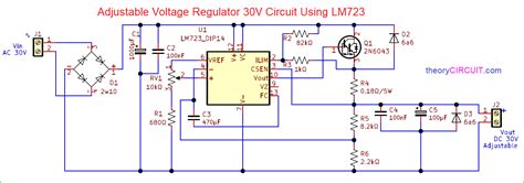 Variable Voltage Regulator Circuit Diagram