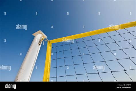 Beach Volleyball Net Stock Photo Alamy