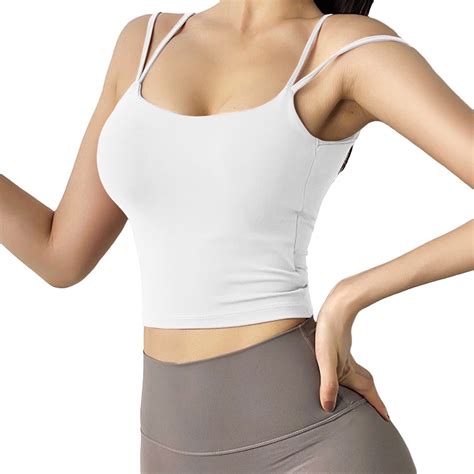 Women Cami Tank Top Padded Bralettes Sports Bras For Pack V Neck Bando Bra For Women Cami Tank