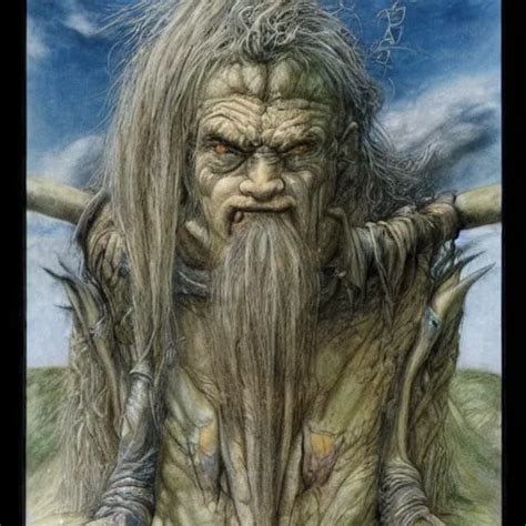 A Gigantic Troll By Brian Froud And Alan Lee Stable Diffusion