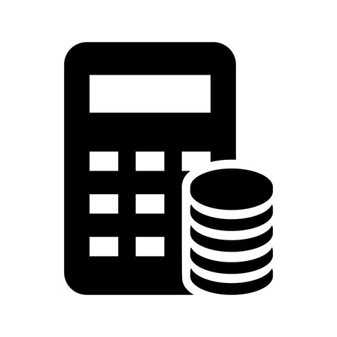 Money Calculation Icon Vector Budget Banking Illustration Logo