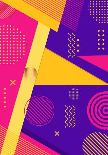 Premium Vector Colorful Abstract Geometric Shapes Background