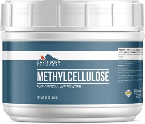 Amazon.com: Earthborn Elements Methylcellulose (12 oz), No Emulsifiers Or Additives, Food Grade ...