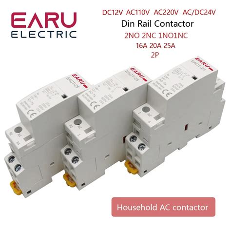 Contacteur AC Modulaire Mont Sur Rail DIN Pour Maison Intelligente