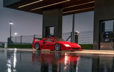 Wallpaper Ferrari, F40, supercar, Ferrari F40 LM by Michelotto for mobile and desktop, section ...