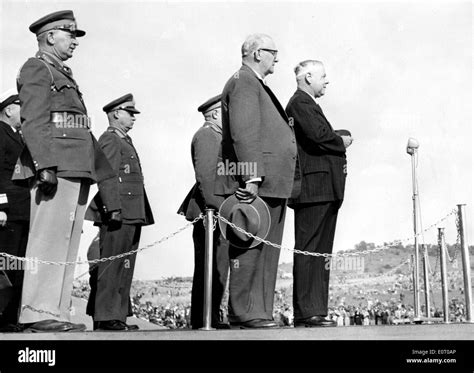 Hendrik Verwoerd at first public appearance after assassination attempt Stock Photo - Alamy