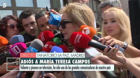 Ana Rosa Quintana Se Despide De Mar A Teresa Campos Ella Fue La