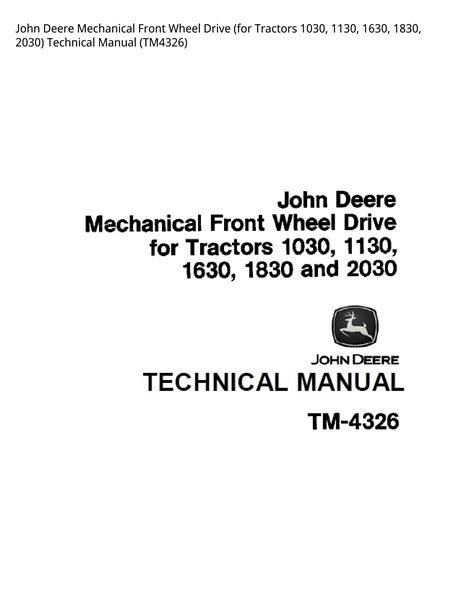 John Deere 1030 Manual By Fastfixdb Issuu