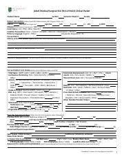 N112 N123 Clinical Packet F19 FINAL 1 Docx Adult Medical Surgical