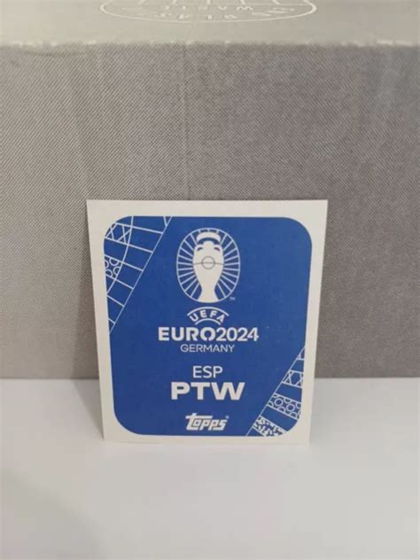 Topps Uefa Euro Germany Lamine Yamal Foil Sticker Esp Ptw Mint