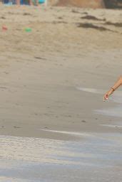 Alessandra Ambrosio Bikini Candids Fun Day At The Beach August