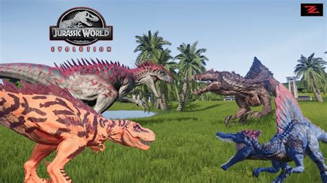 Dracodentitan Vs T Rex Spinosaurus Indominus Rex Dinosaurs Battle