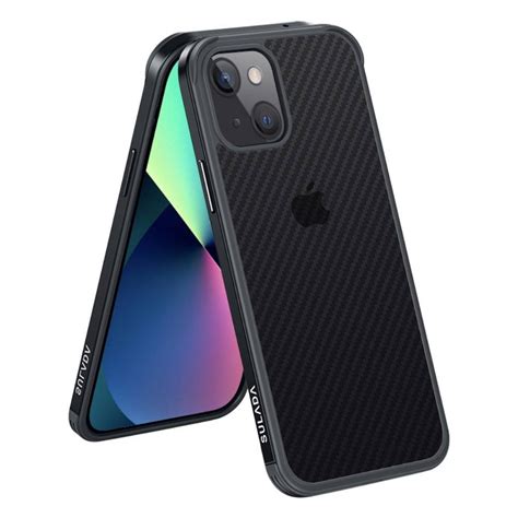 Etui Iphone Mini Sulada Carbon Fiber Obudowa Hybrydowa Czarne Inna