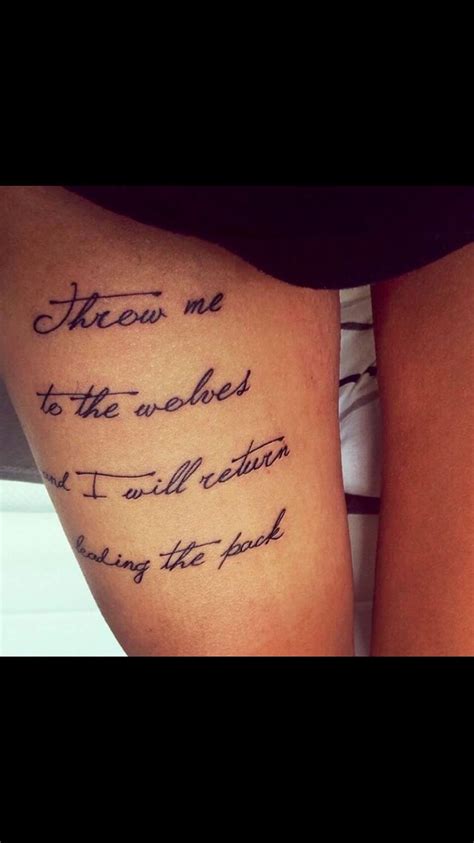 Upper Thigh Tattoo Tattoo Quotes Thigh Tattoo Quotes Picture Tattoos