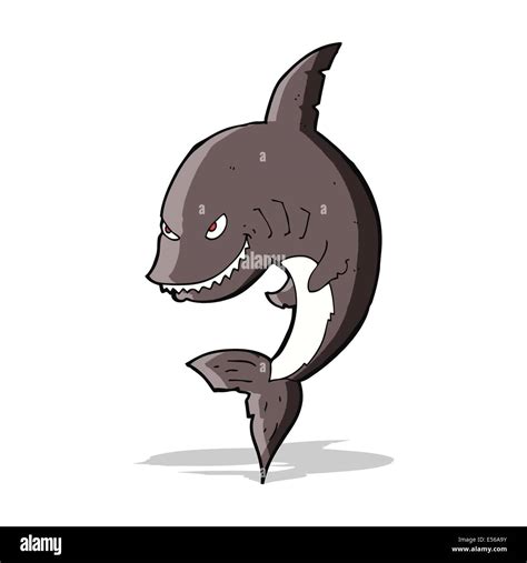 funny cartoon shark Stock Vector Image & Art - Alamy